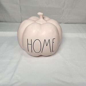 Pink Ceramic Rae Dunn HOME Pumpkin
